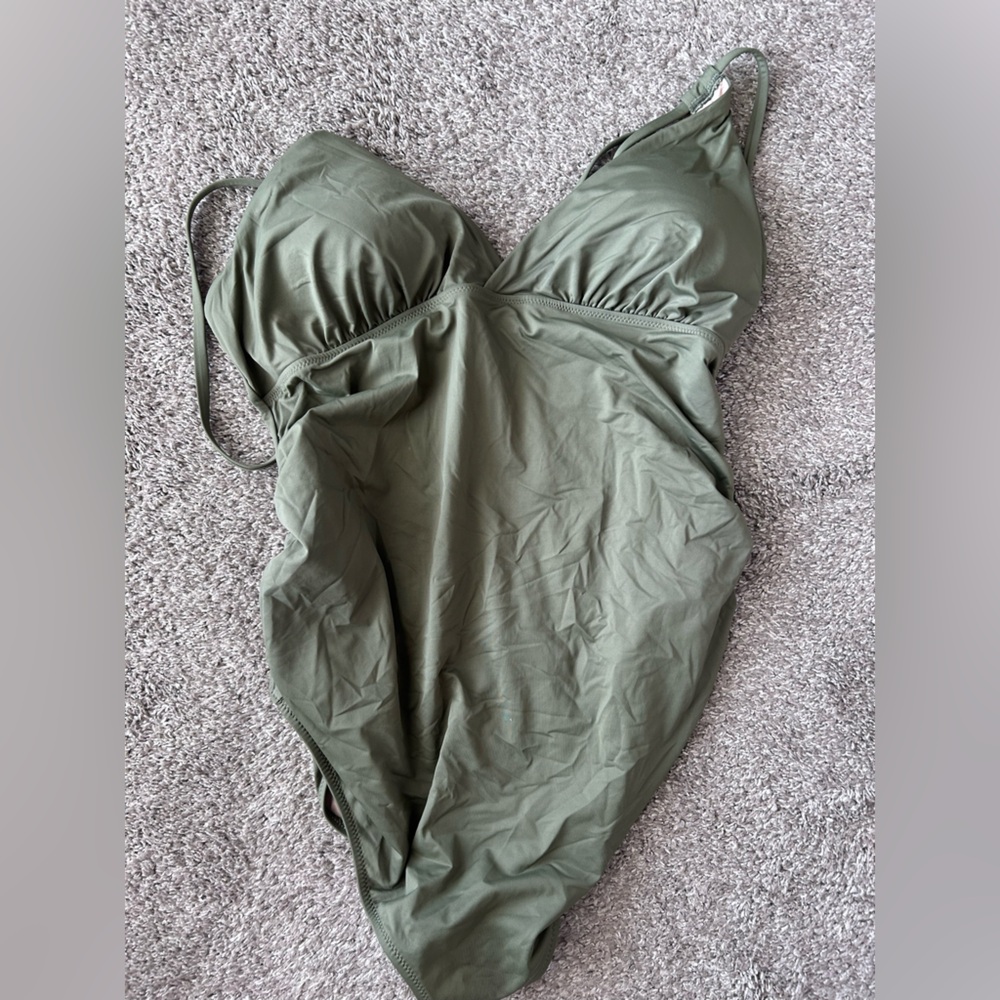 GAP Olive Green Maternity One-Piece